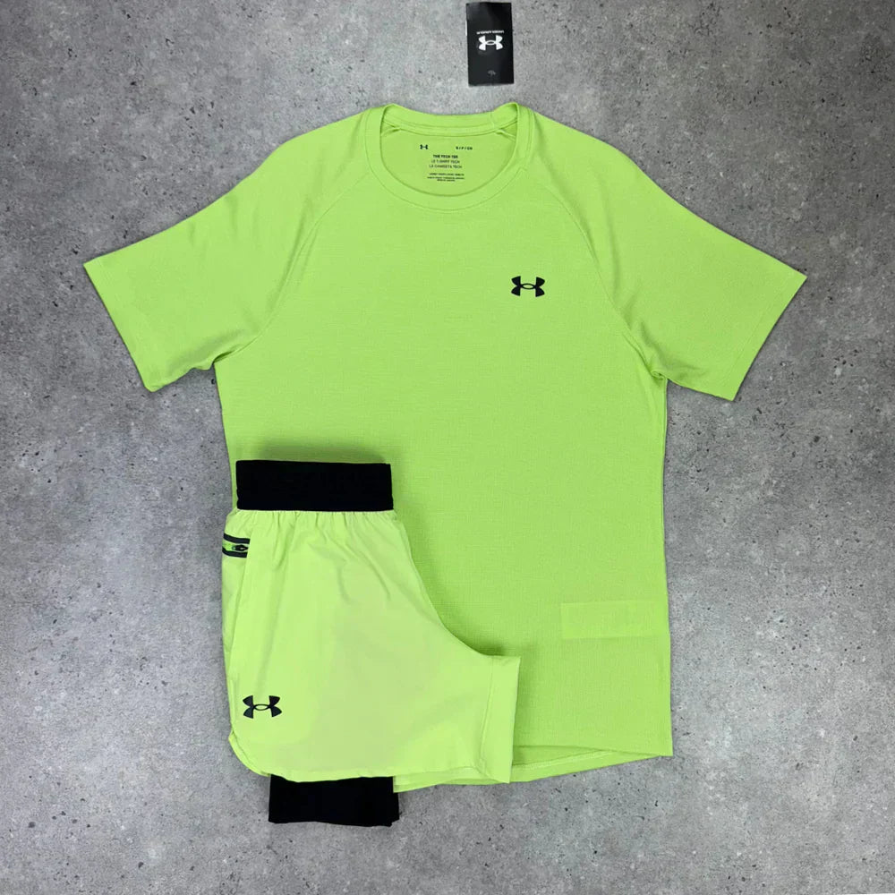 un am short set - neon tech