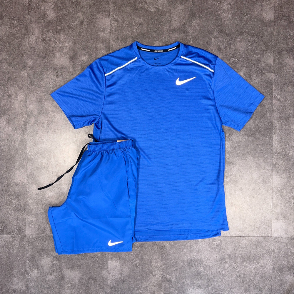 nk mlr short set - royal blue