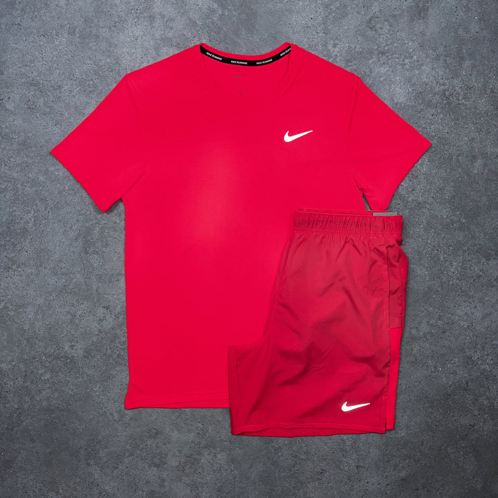 nk mlr short set - red