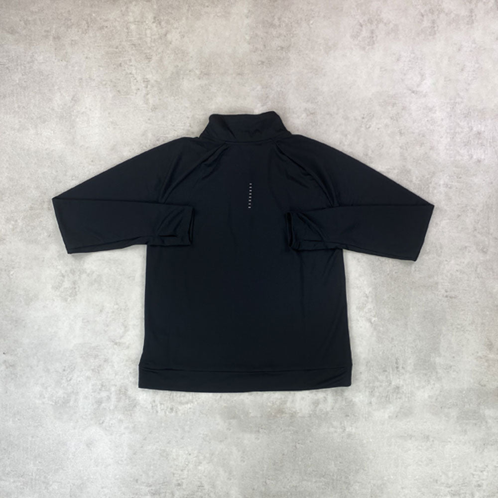 nk pacer half zip black women's