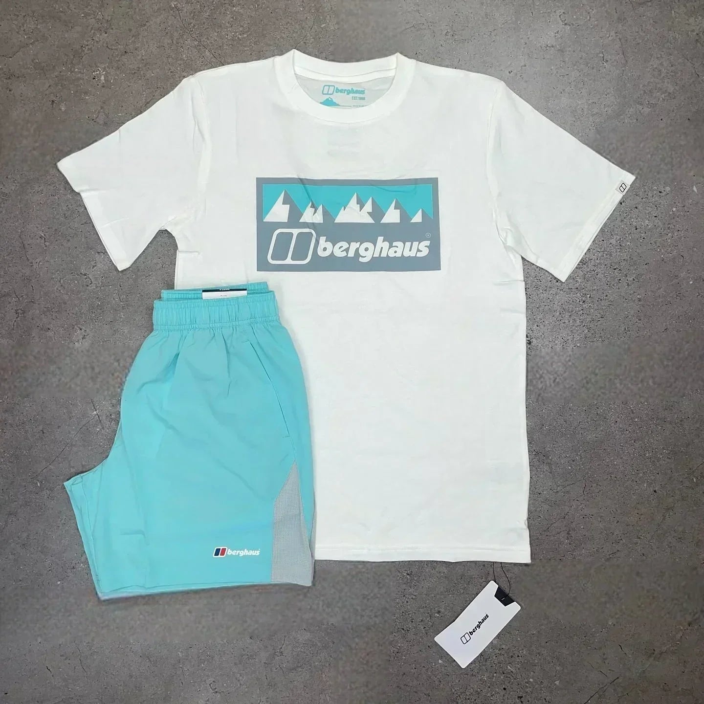 bgs short set - mint blue