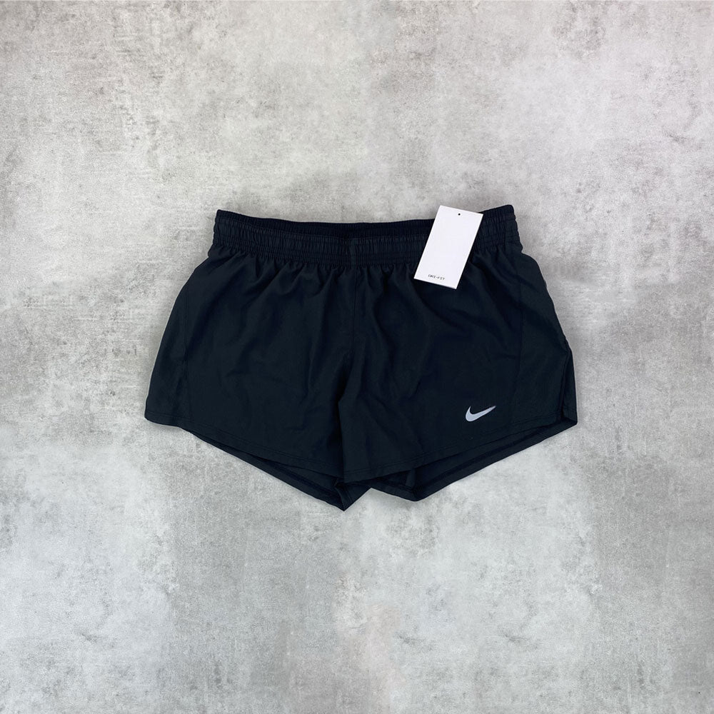 nke 10k running shorts black women's