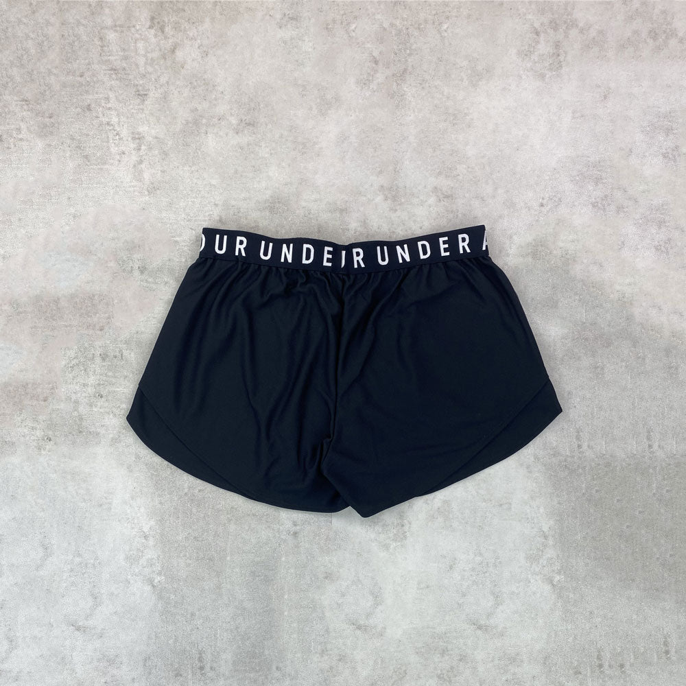 un arm play shorts black/ white women's