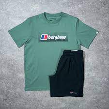 bgs short set - green/black